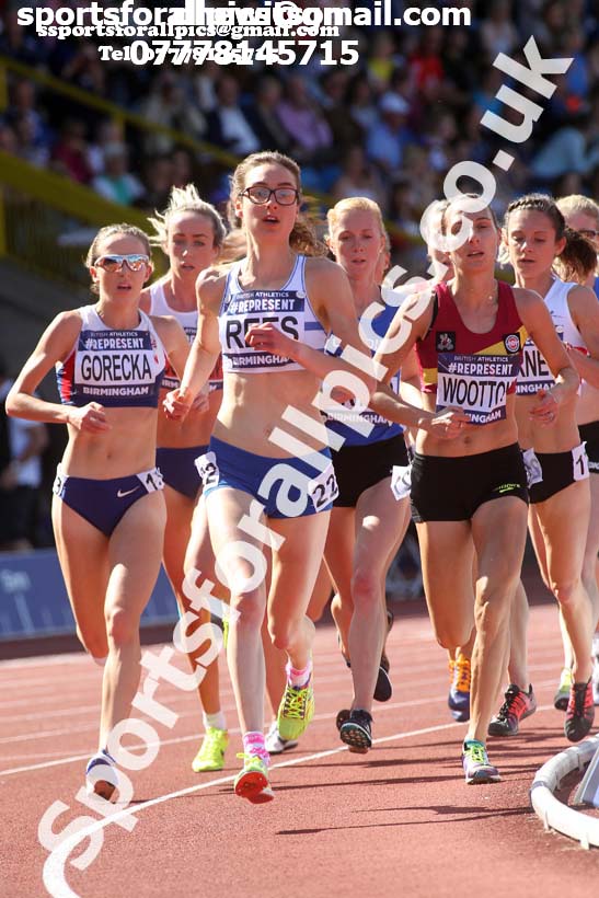 Womens 5000 metres, British World Championship Team Trials, Alexander Stadium, Birmingham